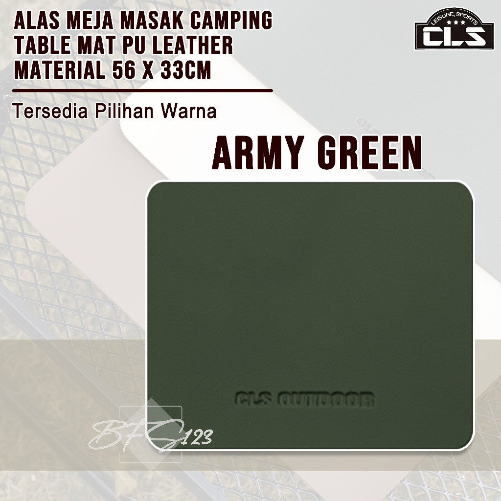 Alas Meja Masak Camping Table Mat PU Leather Material