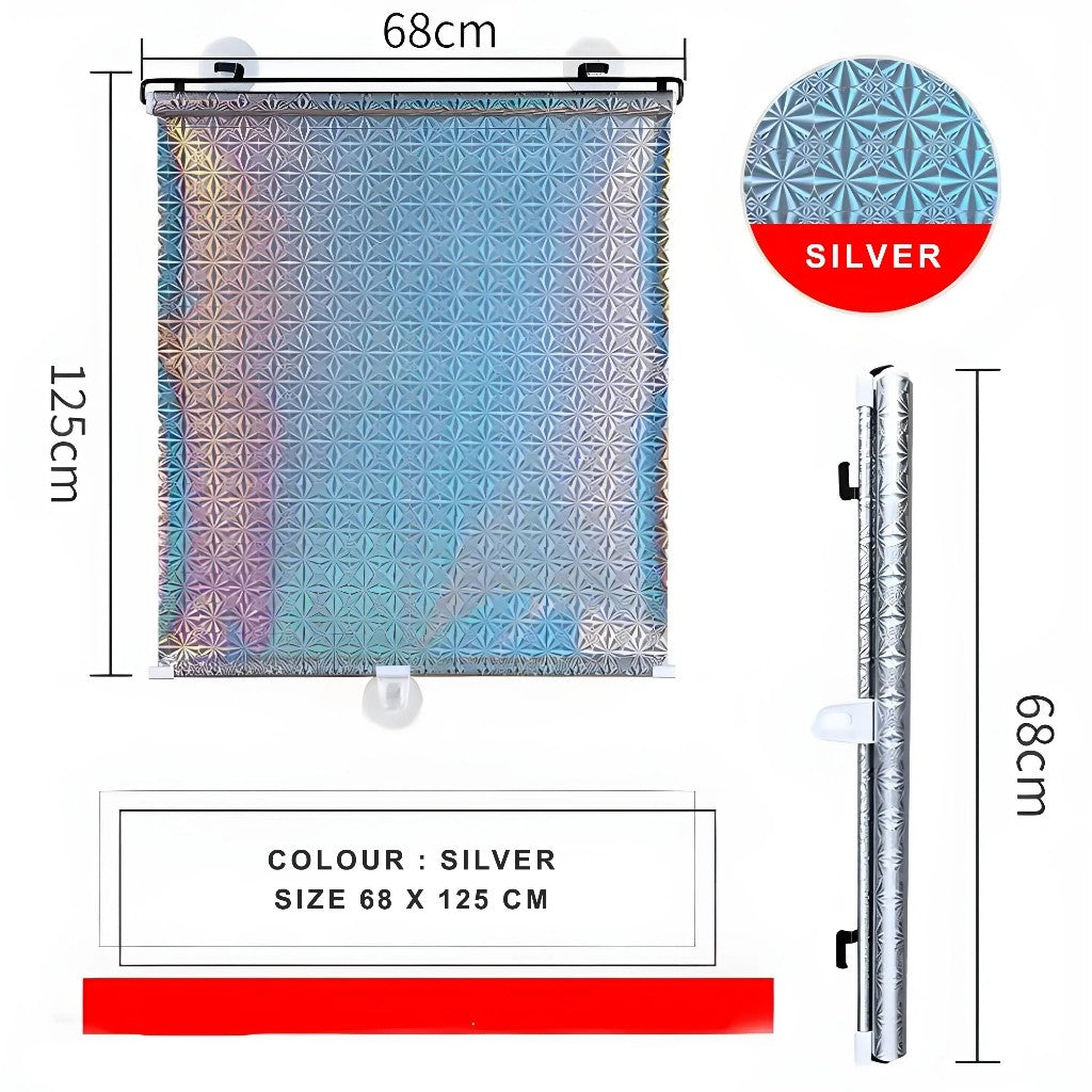Sun Shield Roll Pelindung Anti Panas Matahari Mobil