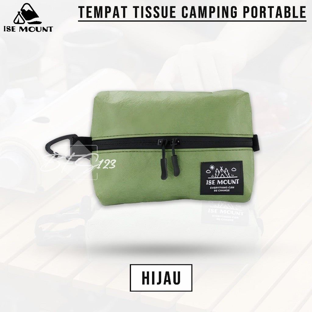 ISE Mount Tempat Tissue Camping 3 in 1 Hook Carabinner Gantung Portable Sun Visor