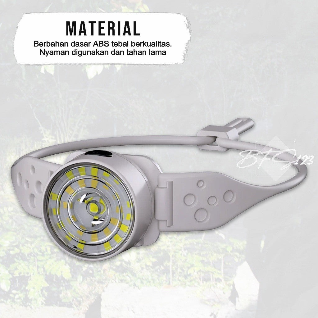 Headlamp Running Sport 800 Lumens G25 Senter Kepala Hiking Outdoor Rechargeable Type-C