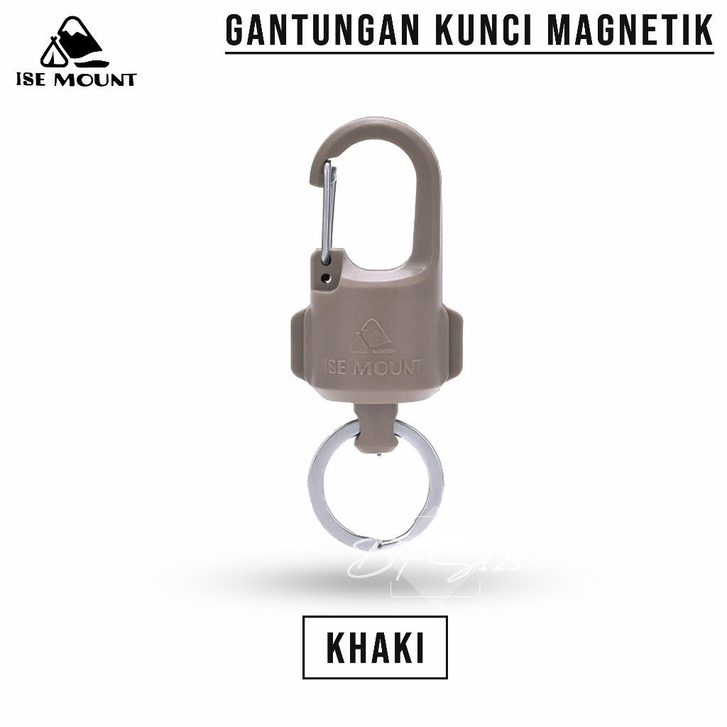 ISE Mount Gantungan Kunci Magnetic Carabiner Quick Release Gantungan Barang Strong Magnet Hook