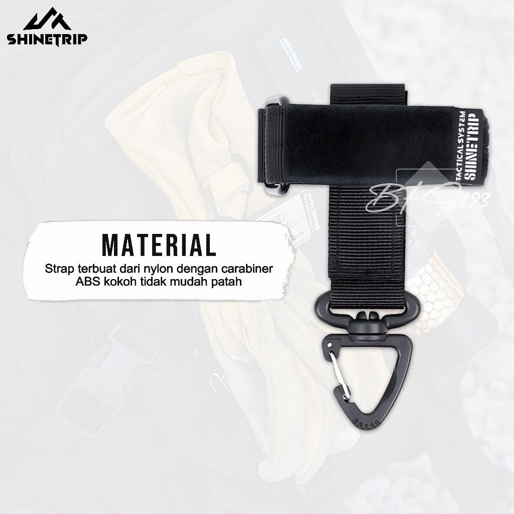 SHINETRIP ST-05 Glove Hanging Tactical Keychain Snaphook Gantungan Hook Carabiner Multi-Functional Series A521-H04