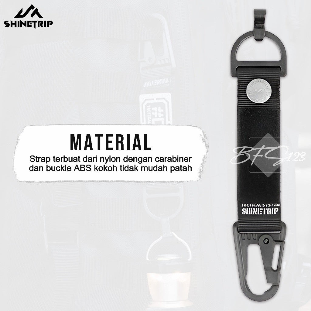 SHINETRIP ST-05 Keychain Snaphook Gantungan Gesper Tactical A521-H01 Multi-Functional Hook Carabiner Outdoor