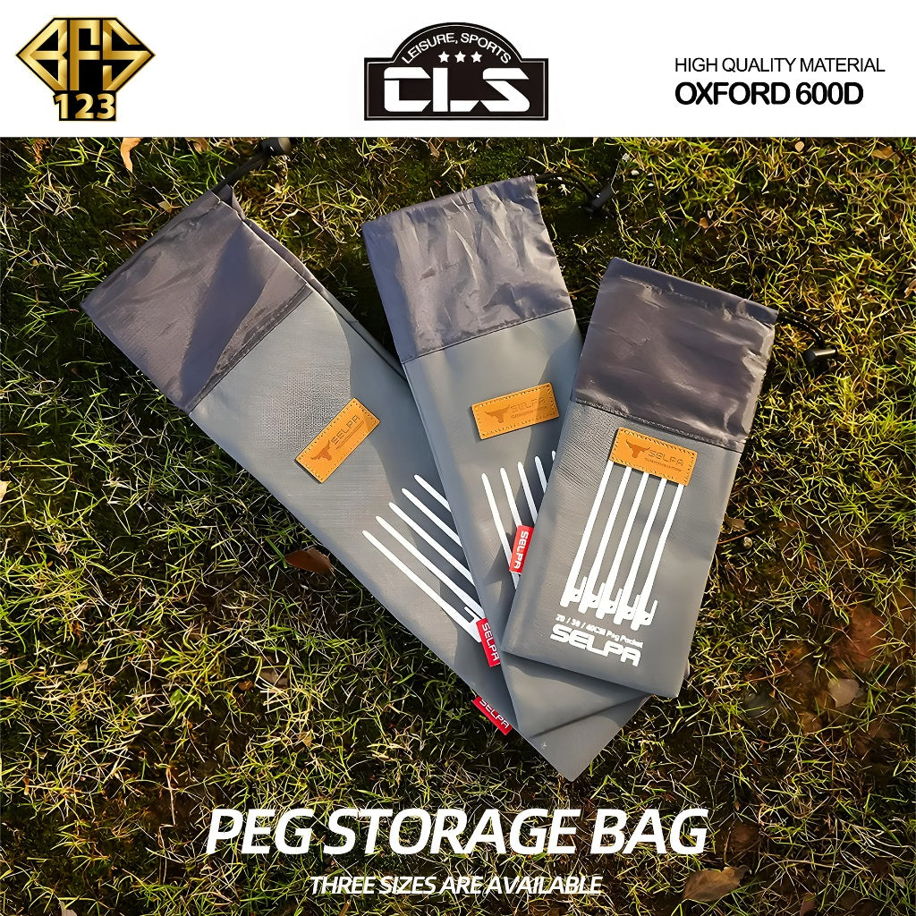 Pouch Bag Pasak Tenda Size Maks To 30 Cm Bahan Tebal