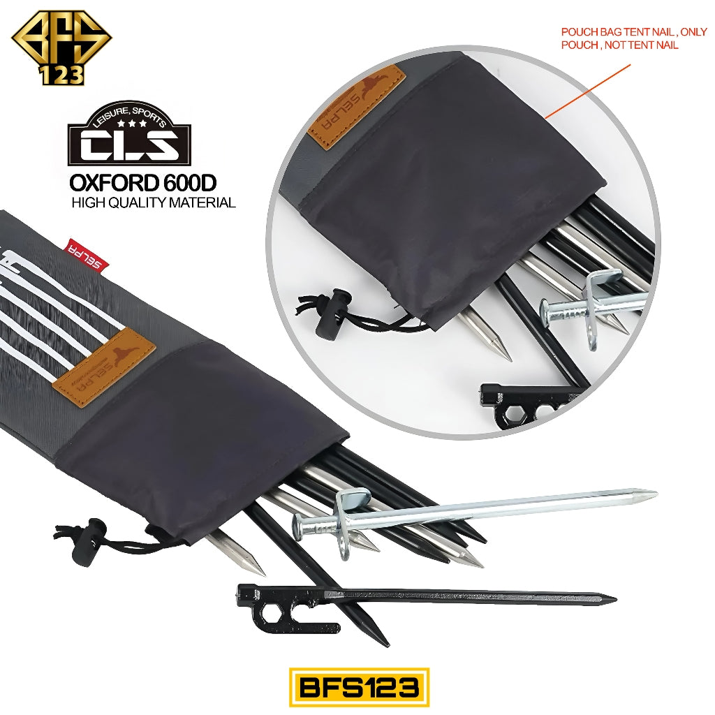 Pouch Bag Pasak Tenda Size Maks To 30 Cm Bahan Tebal