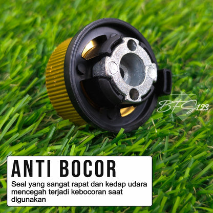 BFS123 Adaptor Konverter Kompor Gas Canister ke Gas Hicook - Outdoor - Hiking Model Bulat
