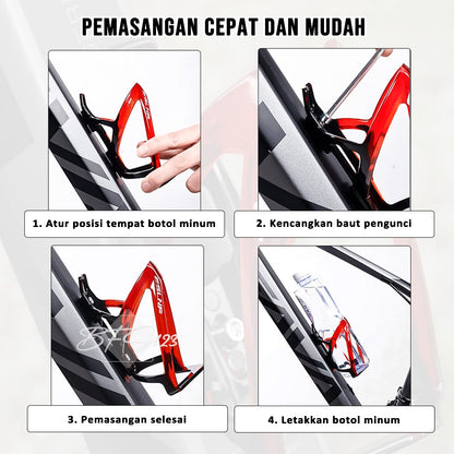 Tempat Botol Minum Sepeda Colorful Gradient Two Tone Colour Free Baut