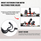 Breket Ekstension Stang Motor Multifungsi Phone Holder Aluminium Aloy