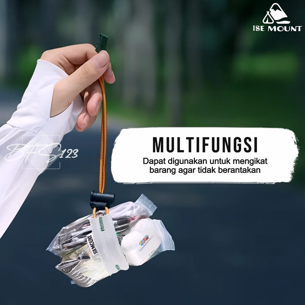 Strap Tali Reflektif Running ISE MOUNT Tali Celana Pergelangan Kaki Reflektif Bersepeda Sport Cycling
