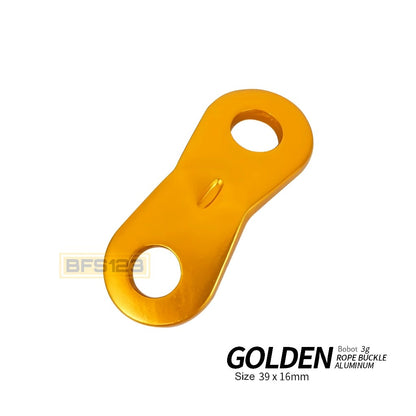 Buckle Pengencang Tali Prusik Tenda Adjustable Dua Mata Aluminium Aloy