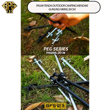 Pasak Tenda Outdoor Camping Mendaki Gunung Hiking 20 Cm