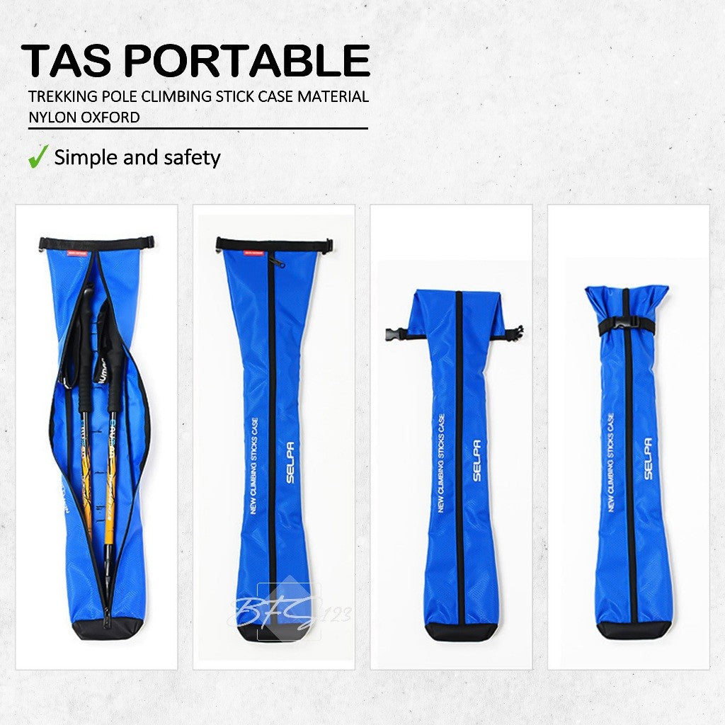 Tas Portable Trekking Pole Climbing Stick Case Material Nylon Oxford