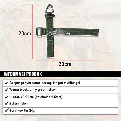 Glove Hanging Gantungan Sarung Tangan Tactical Nylon Mountaineering Hiking Outdoor