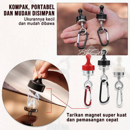 Magnet Hook Gantungan Barang Tenda Flysheet Model Jepit Magnet