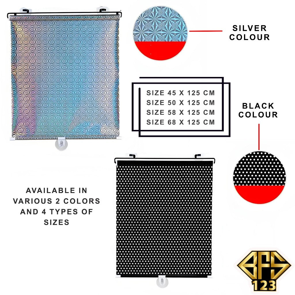 Sun Shield Roll Pelindung Anti Panas Matahari Mobil