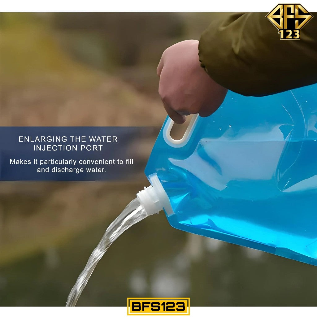 Jerigen Lipat 5 Liter Kantong Air Minum Water Bag Portable Camping Gear Outdoor
