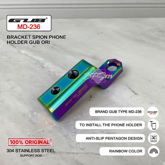 Bracket Spion GUB MD-236 Aluminium Aloy kuat Tahan Karat Bracket Phone Holder GUB Ori Rainbow