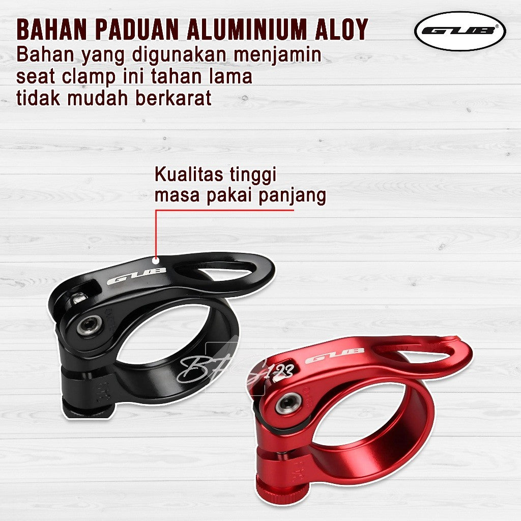GUB Seat Clamp 31.8 34.9 Clamp Penjepit Seatpost Quick Release GUB Original