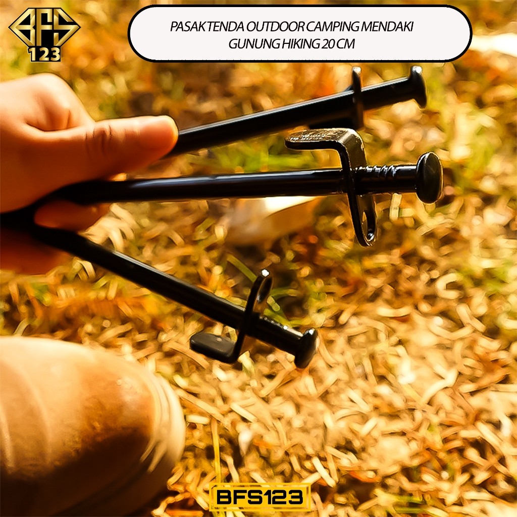 Pasak Tenda Outdoor Camping Mendaki Gunung Hiking 20 Cm