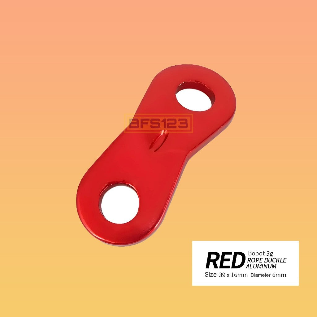 Buckle Pengencang Tali Prusik Tenda Adjustable Dua Mata Aluminium Aloy