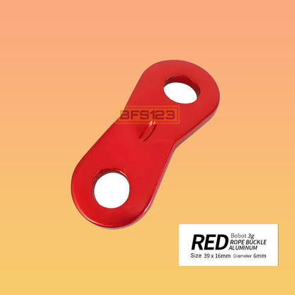 Buckle Pengencang Tali Prusik Tenda Adjustable Dua Mata Aluminium Aloy