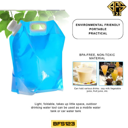Jerigen Lipat 5 Liter Kantong Air Minum Water Bag Portable Camping Gear Outdoor