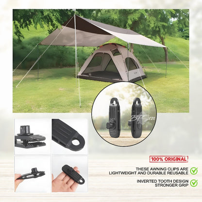 Klip Tali Tenda Flysheet Model Kunci Pengencang Safety Anti terbang Camping Hiking