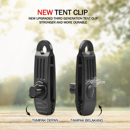 Klip Tali Tenda Flysheet Model Kunci Pengencang Safety Anti terbang Camping Hiking