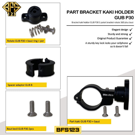 Part Bracket kaki Holder Handphone GUB P30