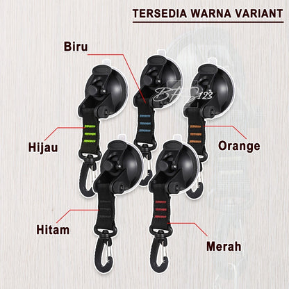 Gantungan Suction Cup Pengait Tali Flysheet Tenda Carabiner Gantung Barang Camping Outdoor Campervan