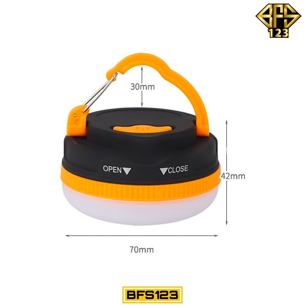 Lampu Tenda LED Baterai Hook Carabiner Magnet