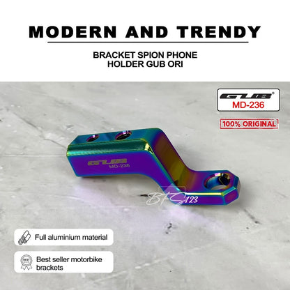 Bracket Spion GUB MD-236 Aluminium Aloy kuat Tahan Karat Bracket Phone Holder GUB Ori Rainbow