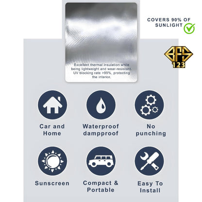 Sun Shield Roll Pelindung Panas Mobil Aluminium Foil Tebal Versi 2