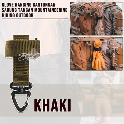 Glove Hanging Gantungan Sarung Tangan Tactical Nylon Mountaineering Hiking Outdoor