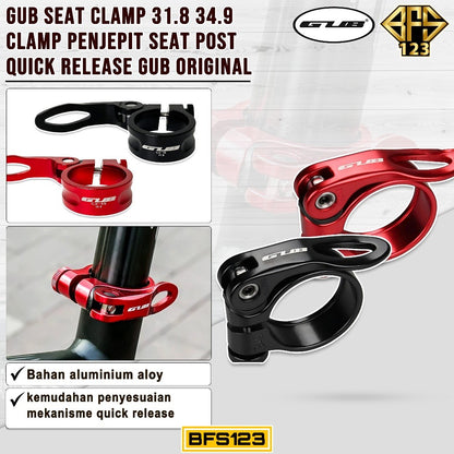 GUB Seat Clamp 31.8 34.9 Clamp Penjepit Seatpost Quick Release GUB Original