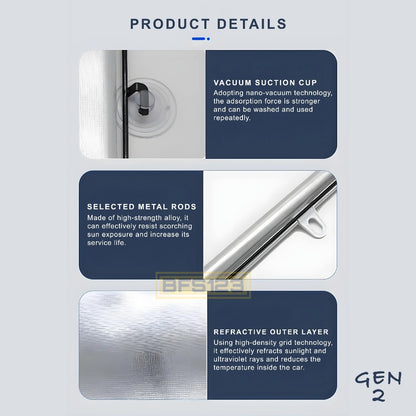 Sun Shield Roll Pelindung Panas Mobil Aluminium Foil Tebal Versi 2