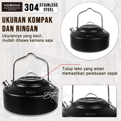 Teko Camping Stainless Steel 304 1 Liter Capacity Ultralight NOBANA Premium Quality