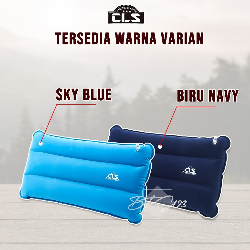 Bantal Tiup Portable Merek CLS Hiking Outdoor Traveling