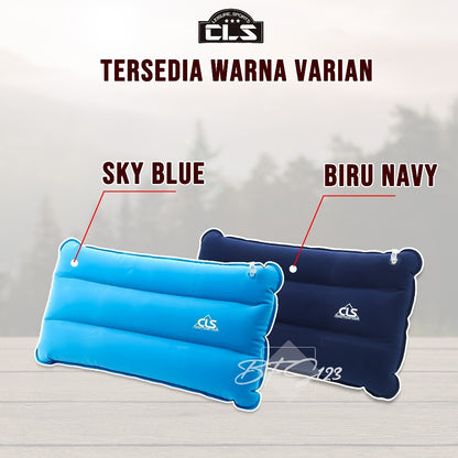 Bantal Tiup Portable Merek CLS Hiking Outdoor Traveling