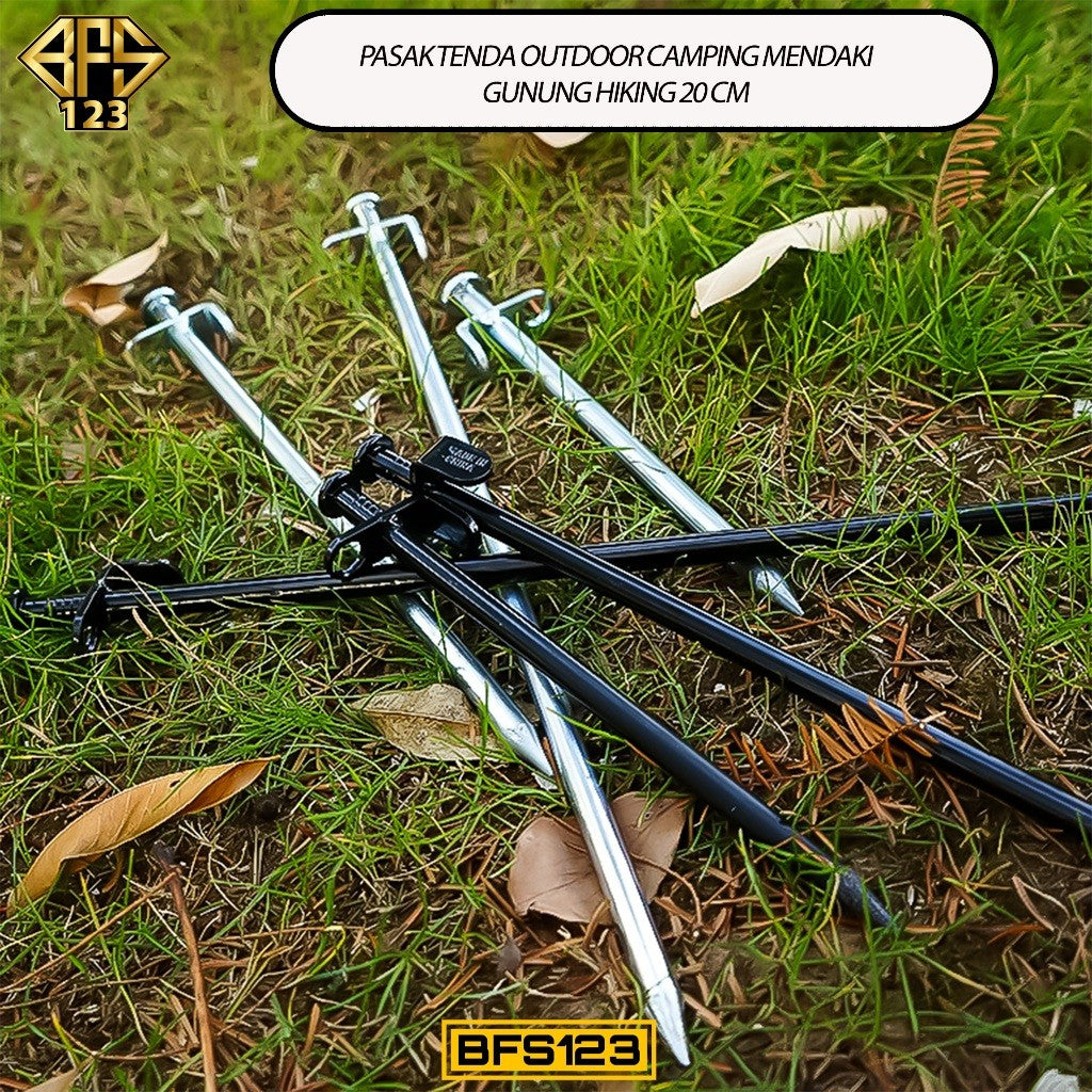 Pasak Tenda Outdoor Camping Mendaki Gunung Hiking 20 Cm