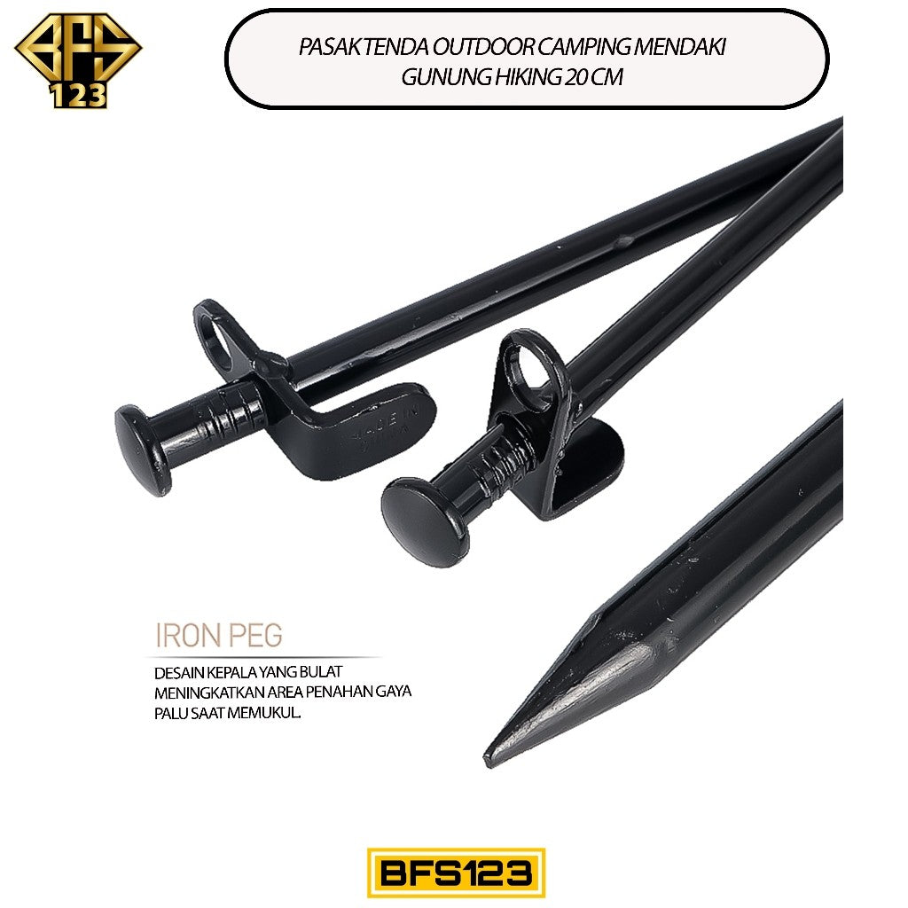Pasak Tenda Outdoor Camping Mendaki Gunung Hiking 20 Cm