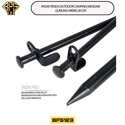 Pasak Tenda Outdoor Camping Mendaki Gunung Hiking 20 Cm
