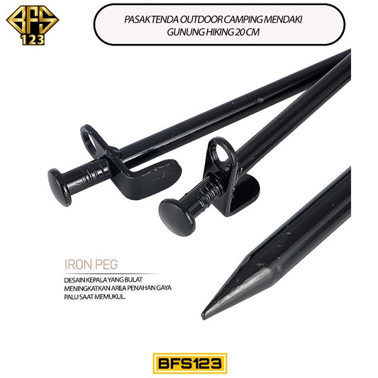 Pasak Tenda Outdoor Camping Mendaki Gunung Hiking 20 Cm