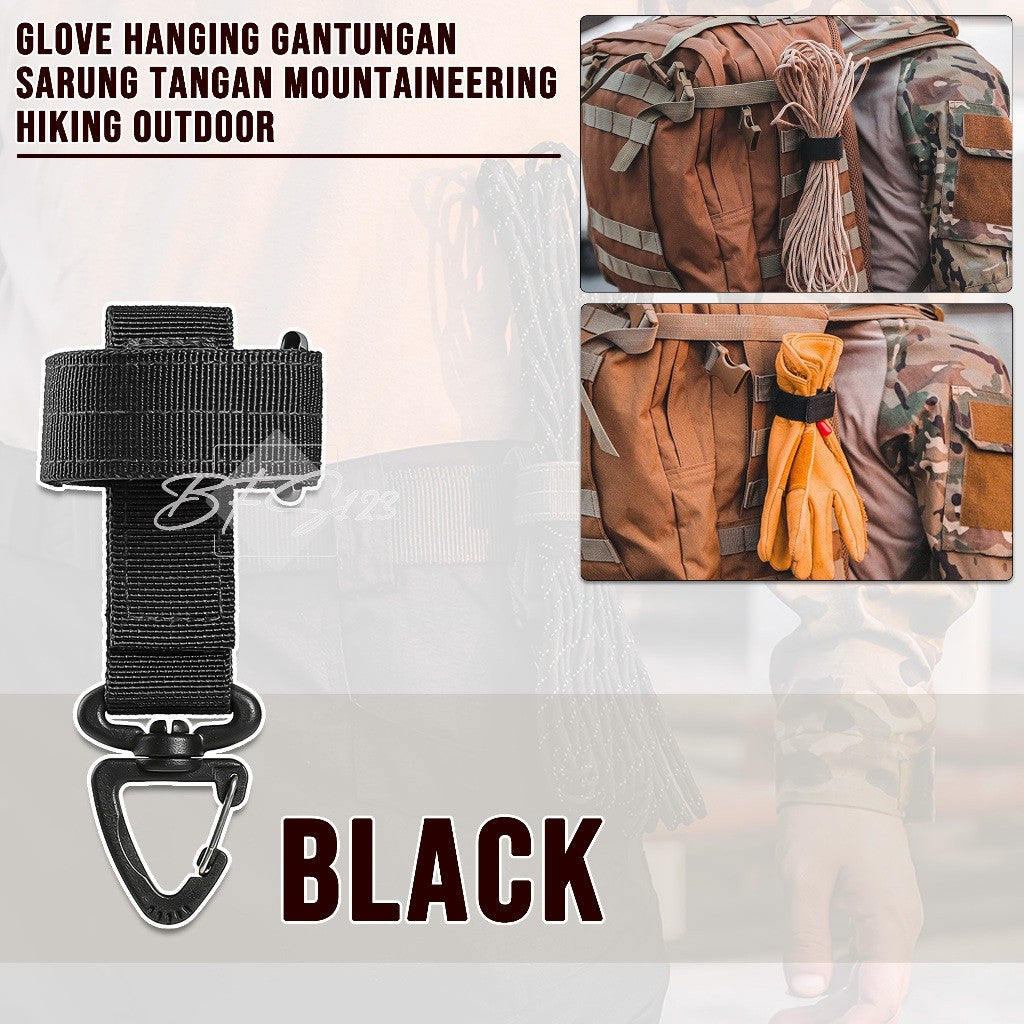 Glove Hanging Gantungan Sarung Tangan Tactical Nylon Mountaineering Hiking Outdoor