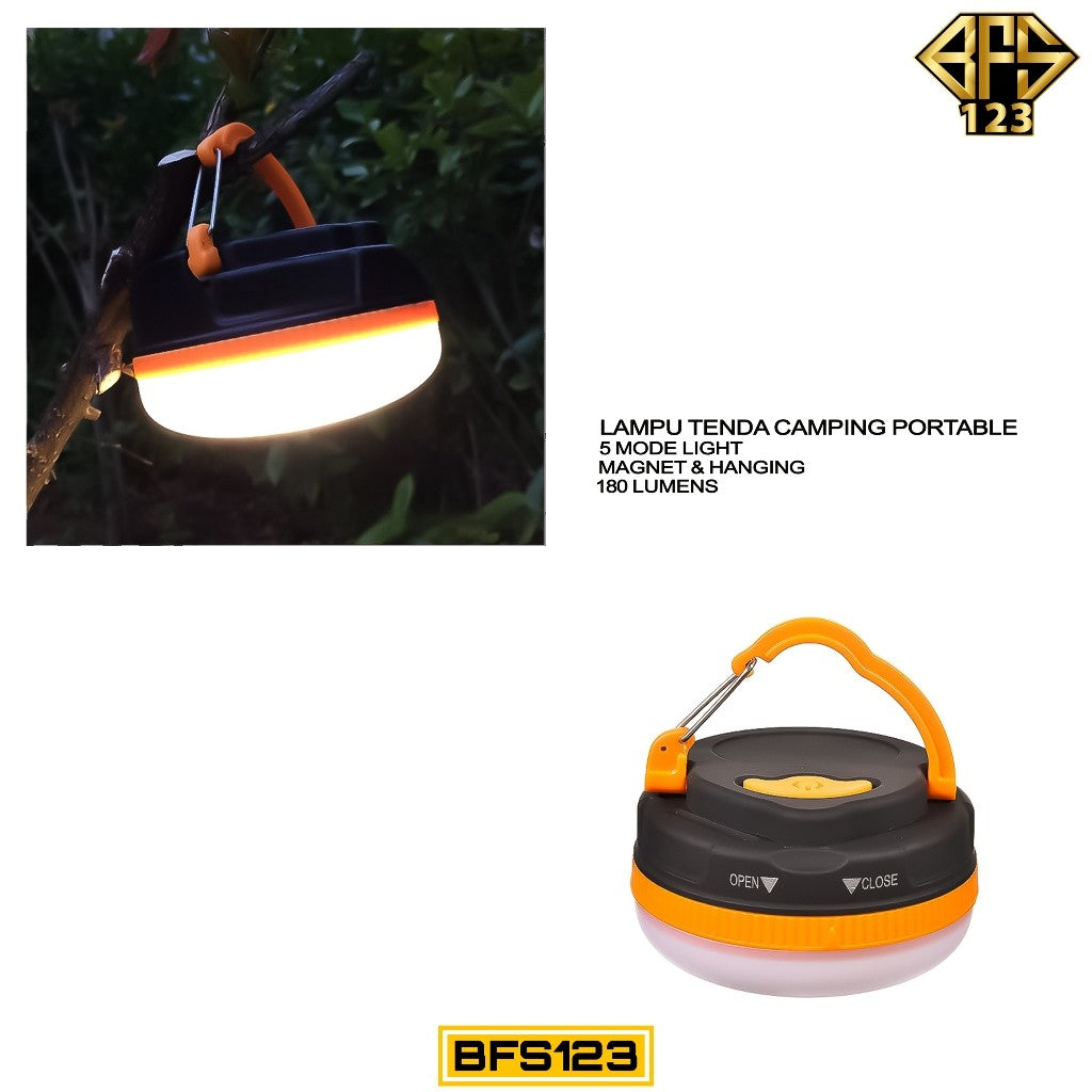 Lampu Tenda LED Baterai Hook Carabiner Magnet