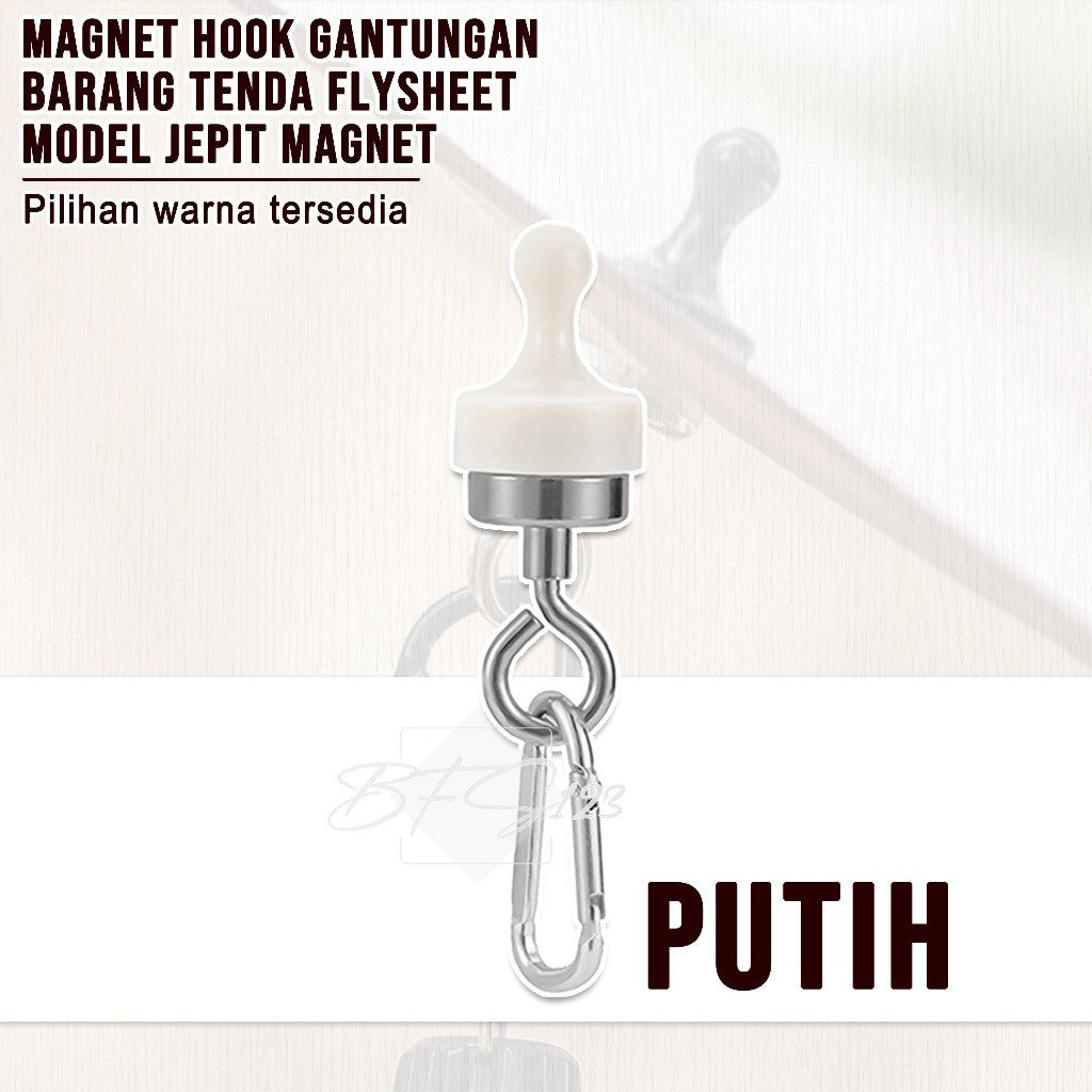 Magnet Hook Gantungan Barang Tenda Flysheet Model Jepit Magnet