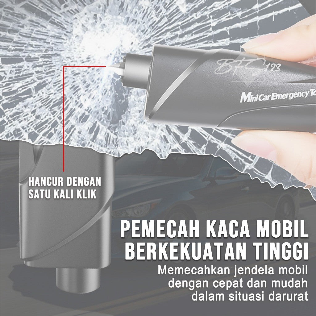 Alat Pemecah Kaca Mobil Pemotong SeatBelt Emergency Tool Kit Model Gantungan Kunci