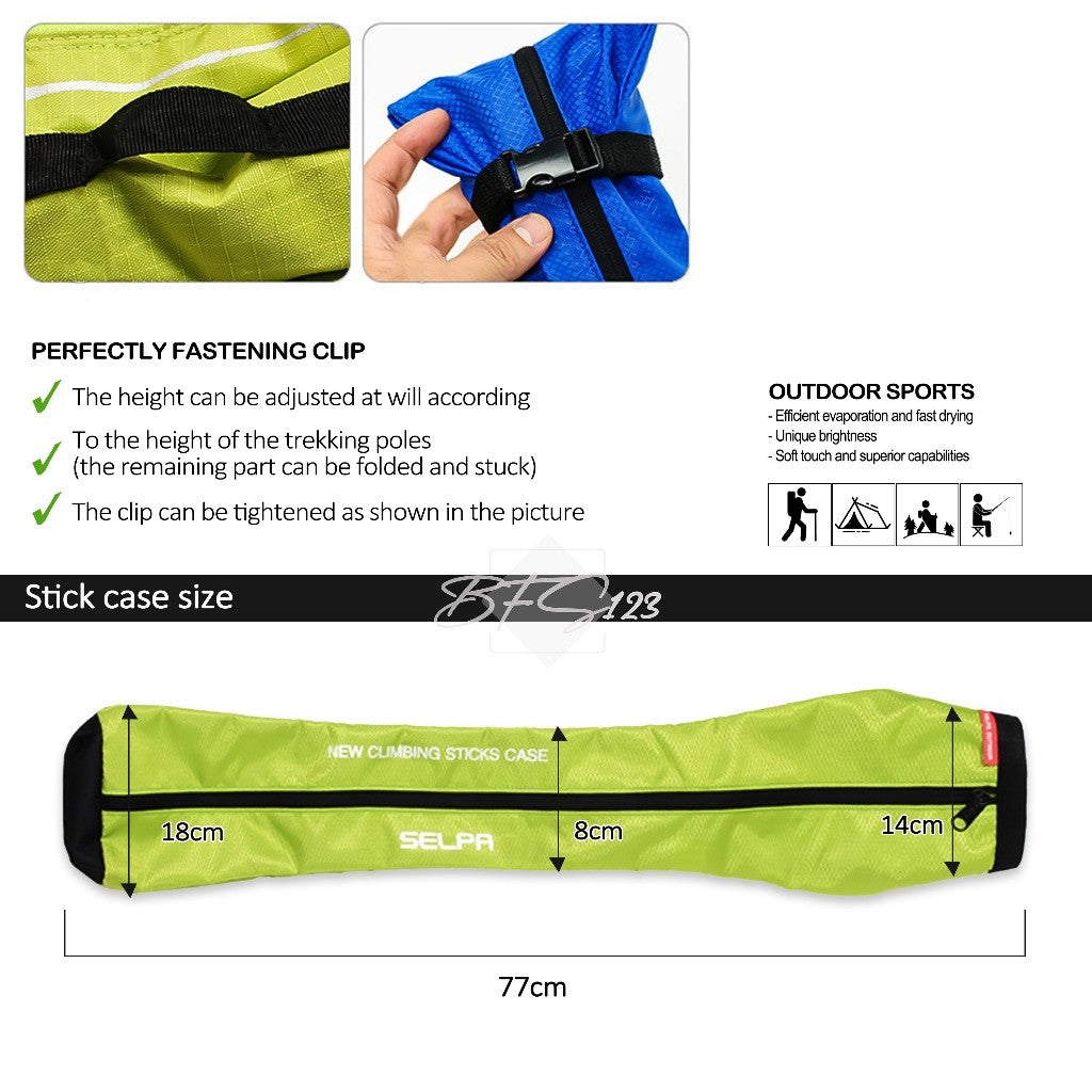 Tas Portable Trekking Pole Climbing Stick Case Material Nylon Oxford