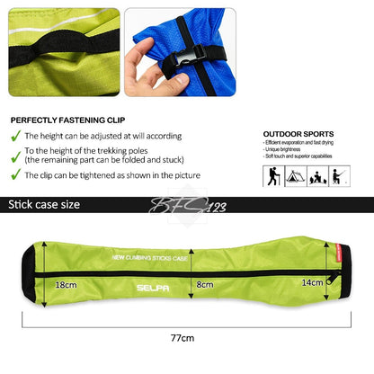 Tas Portable Trekking Pole Climbing Stick Case Material Nylon Oxford