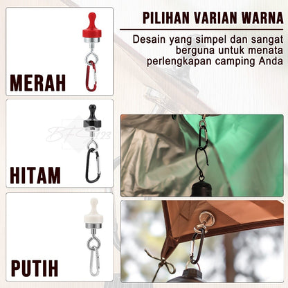 Magnet Hook Gantungan Barang Tenda Flysheet Model Jepit Magnet